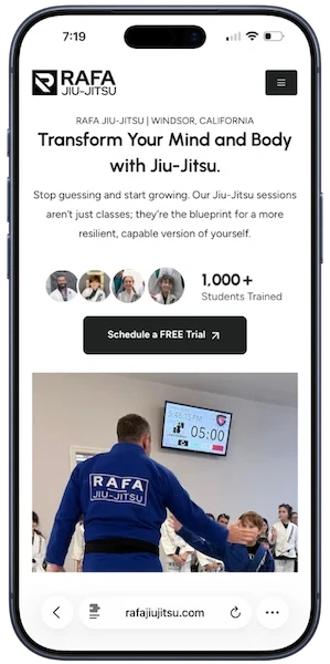 Rafa Jiu-Jitsu mobile view